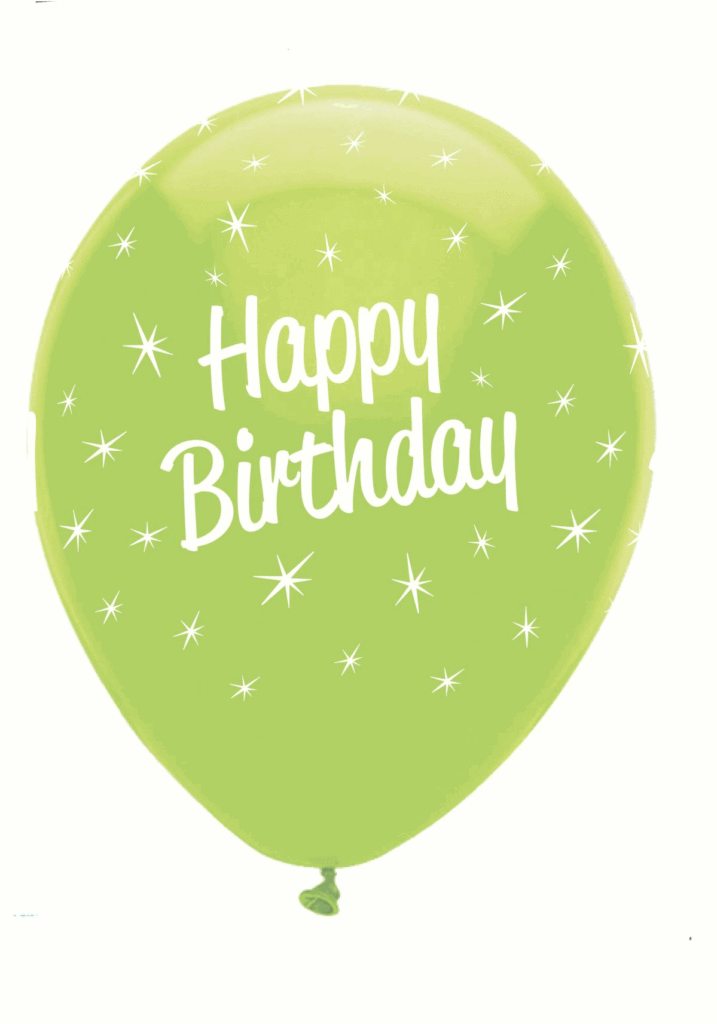 Μπαλόνια Latex Happy Birthday Χρωματιστά 30εκ – 6 Τεμάχια