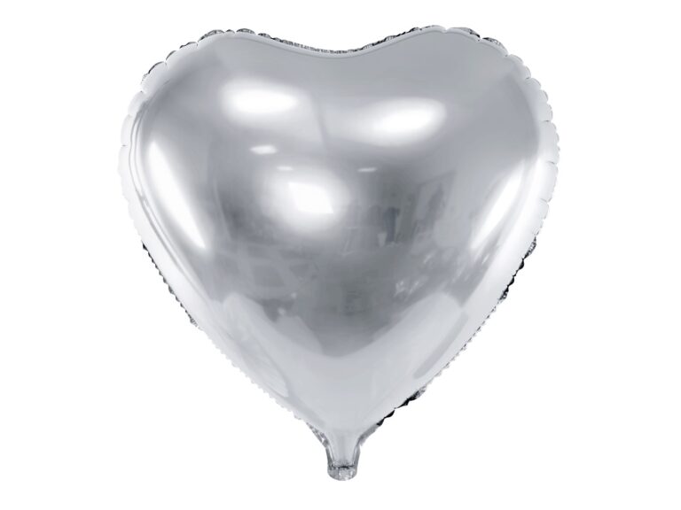 Μπαλόνι Foil Καρδιά Ασημί 45εκ