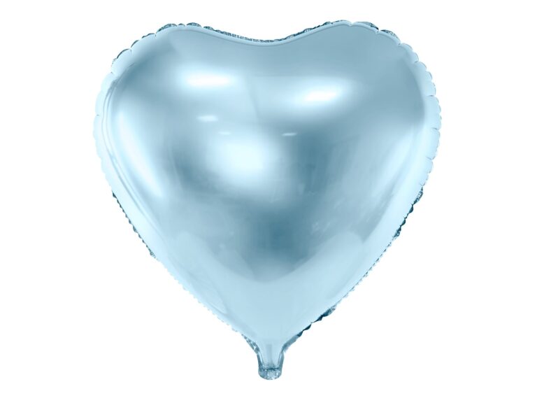 Μπαλόνι Foil Καρδιά Μεταλλικό Γαλάζιο 45εκ