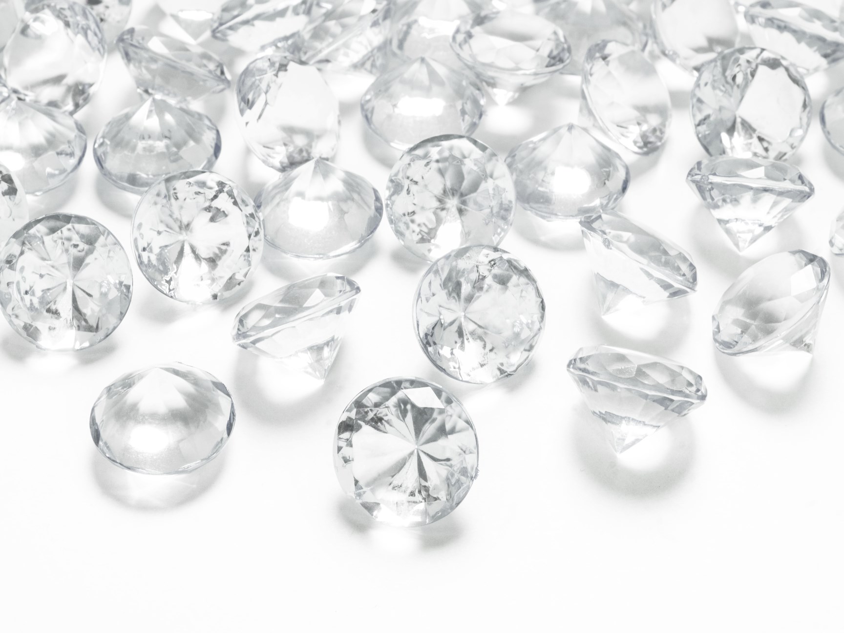 Κρυσταλλάκια σε Σχήμα Διαμαντού Διάφανα 20χλστ – 10 Τεμάχια