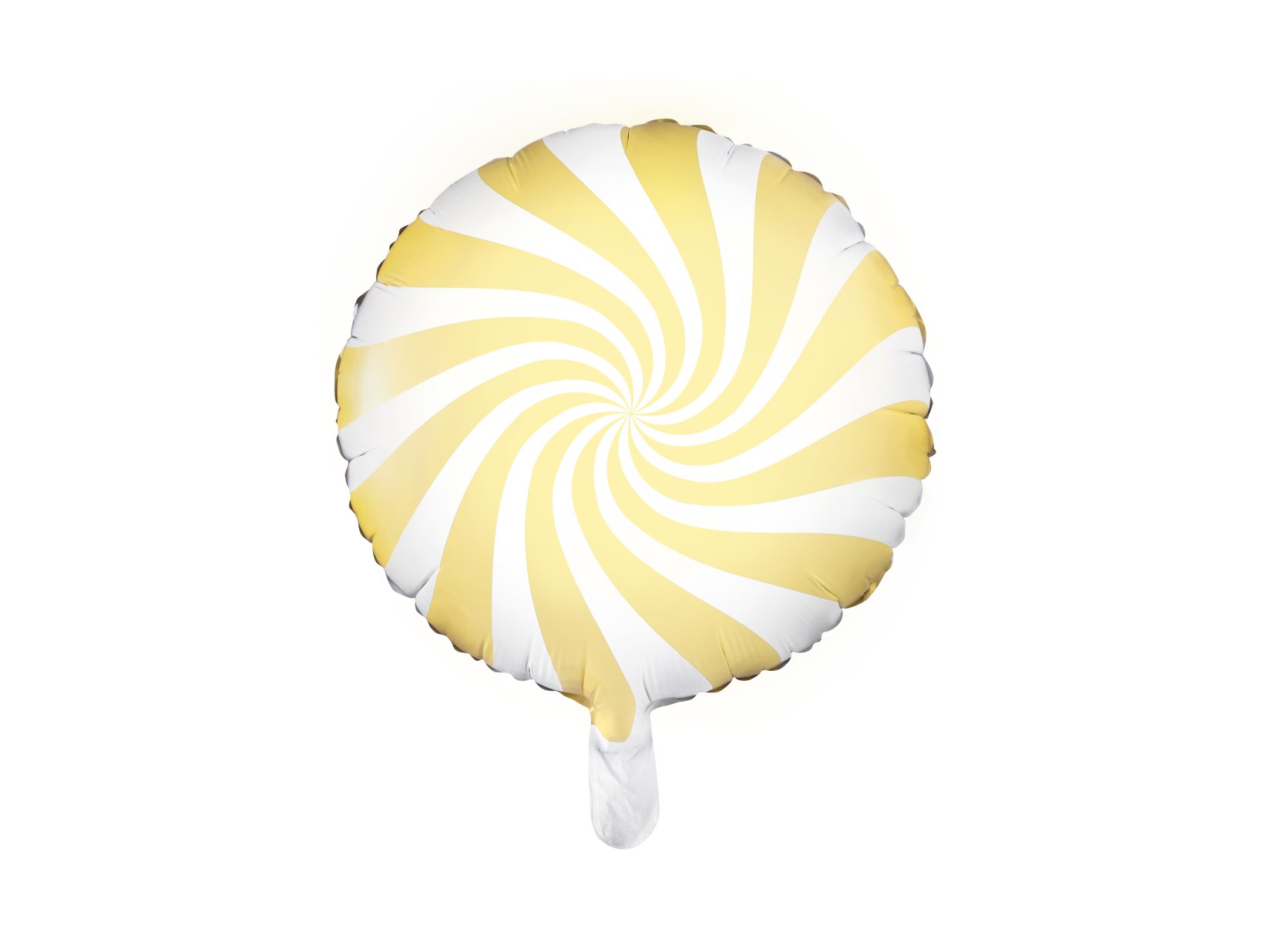 Μπαλόνι Foil Candy ‘Ασπρο Κίτρινο 45 εκ