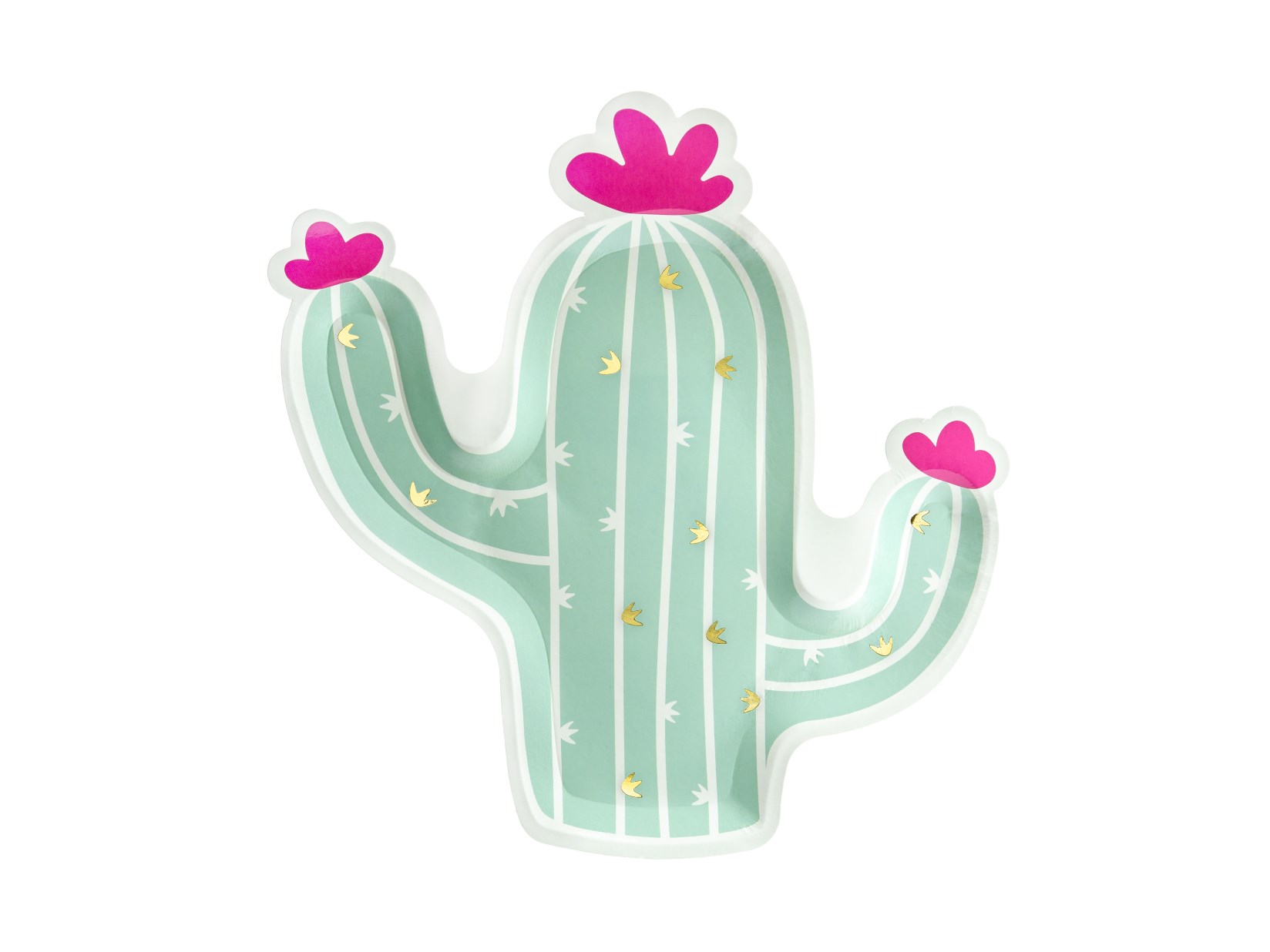 Χάρτινα Πιάτα Cactus 23×24εκ – 6 Τεμάχια