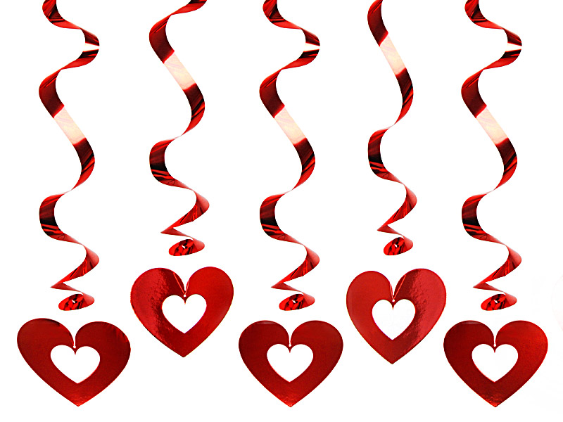 Κρεμαστά Διακοσμητικά Καρδιές Cutout – 5 Τεμάχια