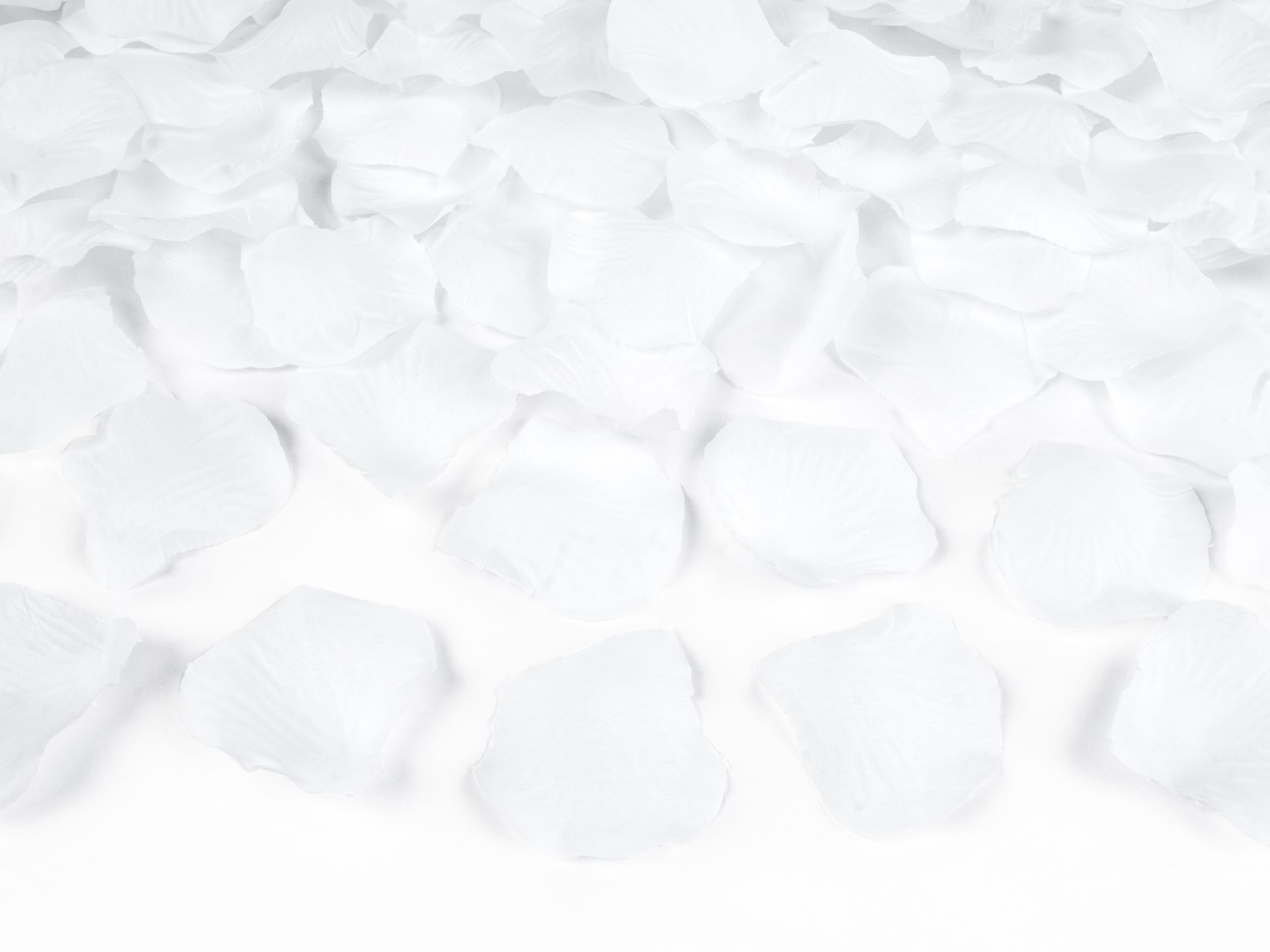 Υφασμάτινα Λευκά Ροδοπέταλα – 100 Τεμάχια