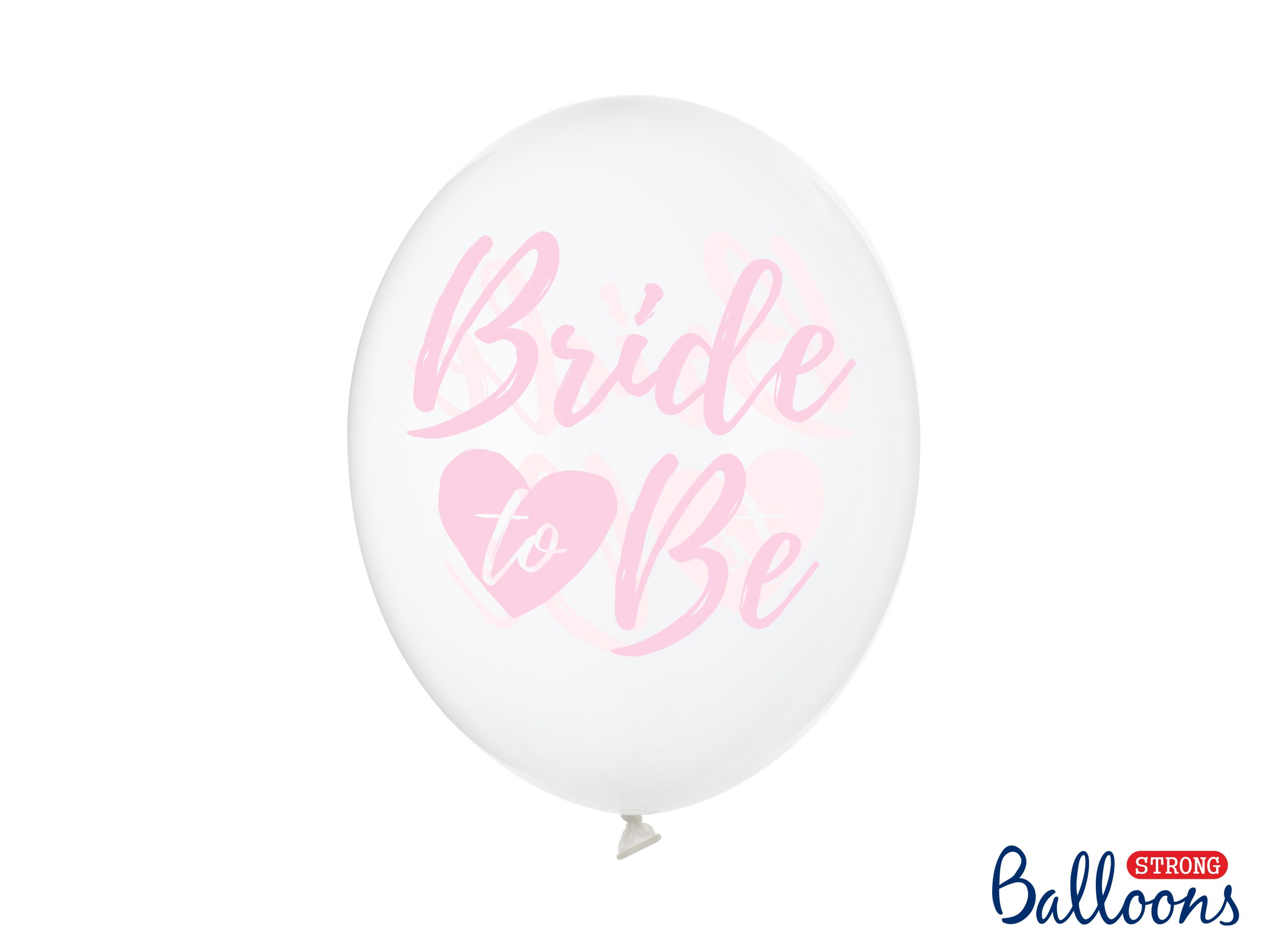 Διάφανα Μπαλόνια Latex Bride to Be Ροζ – 6 Τεμάχια