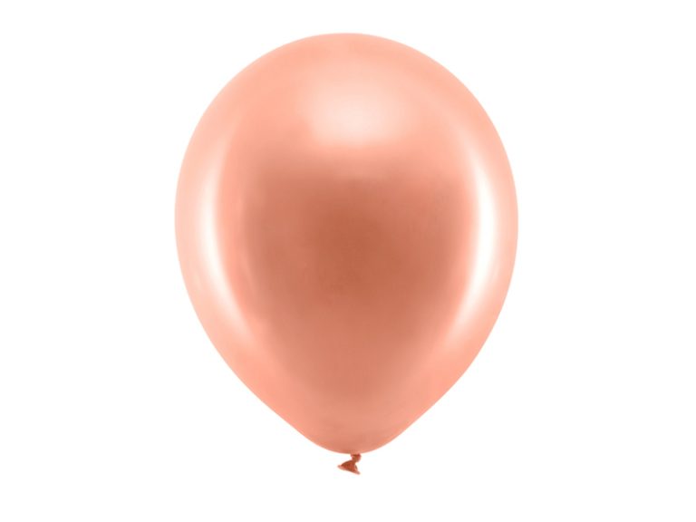 Μπαλόνια Latex Μεταλλικό Ροζ Χρυσό 30εκ – 10 Τεμάχια