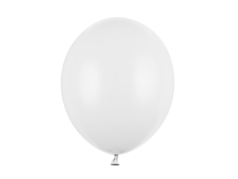 Μπαλόνια Latex Pastel Λευκό 30εκ – 10 Τεμάχια