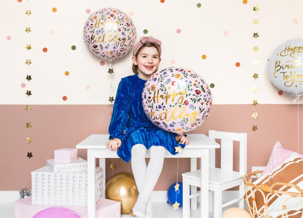 Μπαλόνι Foil Happy Birthday Floral – 35εκ
