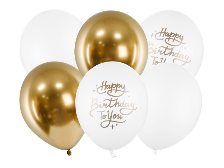 Σετ Μπαλόνια Latex Happy Birthday To You – 6 Τεμάχια