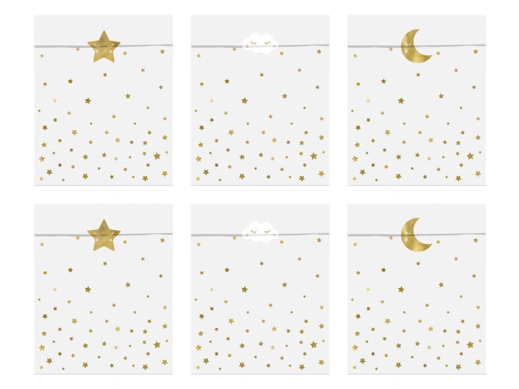 Χάρτινα Σακουλάκια Κερασμάτων Little Star – 6 Τεμάχια