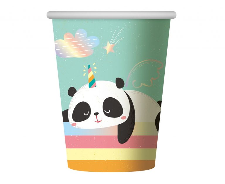 Χάρτινα Ποτήρια Dreamy Panda 270ml – 6 Τεμάχια