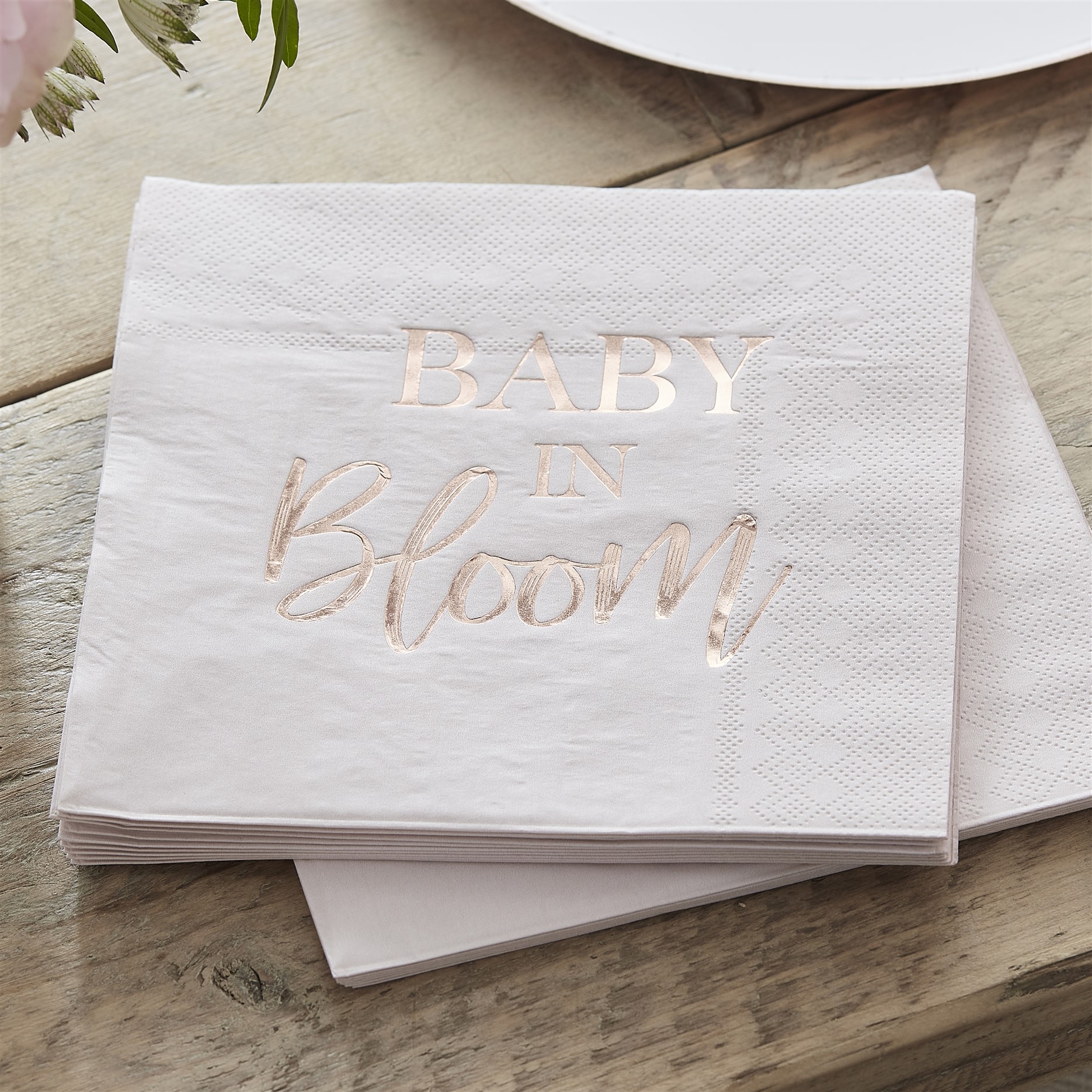 Χαρτοπετσέτες Baby In Bloom 16×16εκ – 16 Τεμάχια