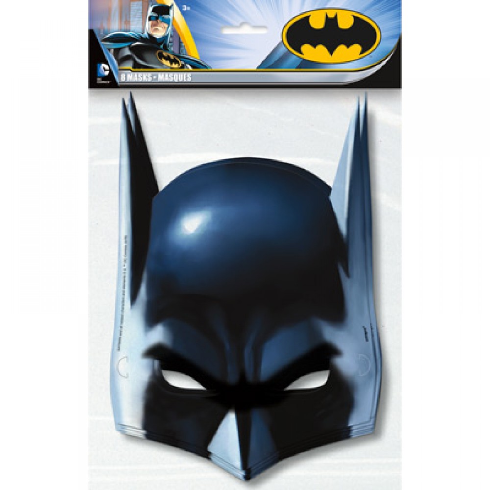Χάρτινες Μάσκες Batman – 8 Τεμάχια