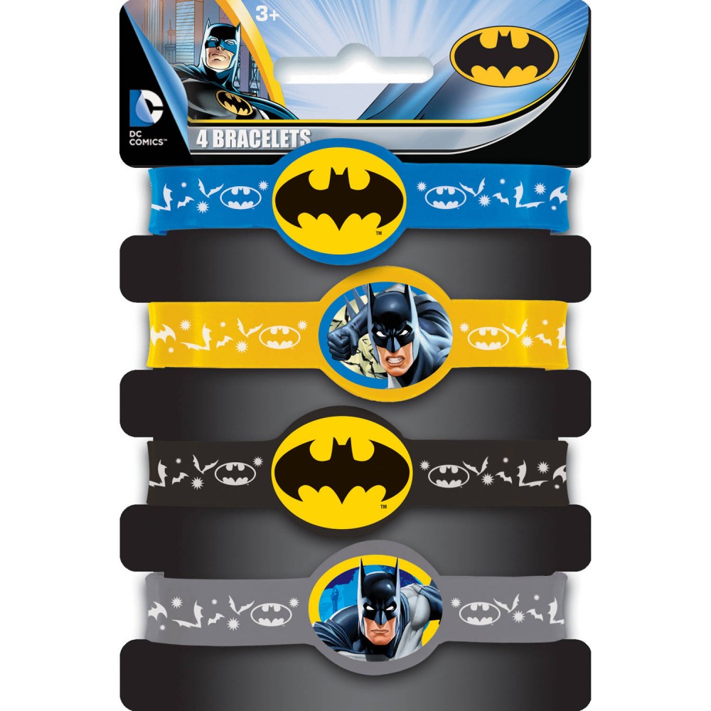 Πλαστικά Βραχιολάκια Batman – 4 Τεμάχια