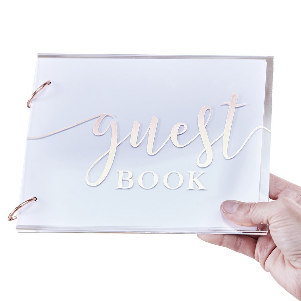 Ευχολόγιο – Βιβλίο Ευχών Γάμου Guest Book Ακρυλικό