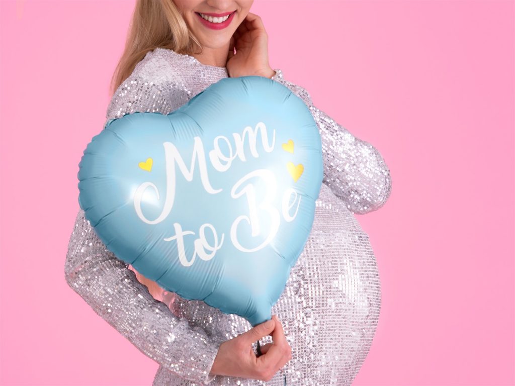 Μπαλόνι Foil Καρδούλα Mom to Be Γαλάζιο 35εκ