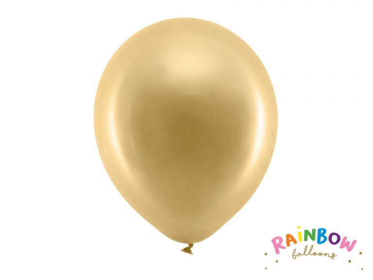 Μπαλόνια Latex Μεταλλικό Χρυσό 30εκ – 10 Τεμάχια
