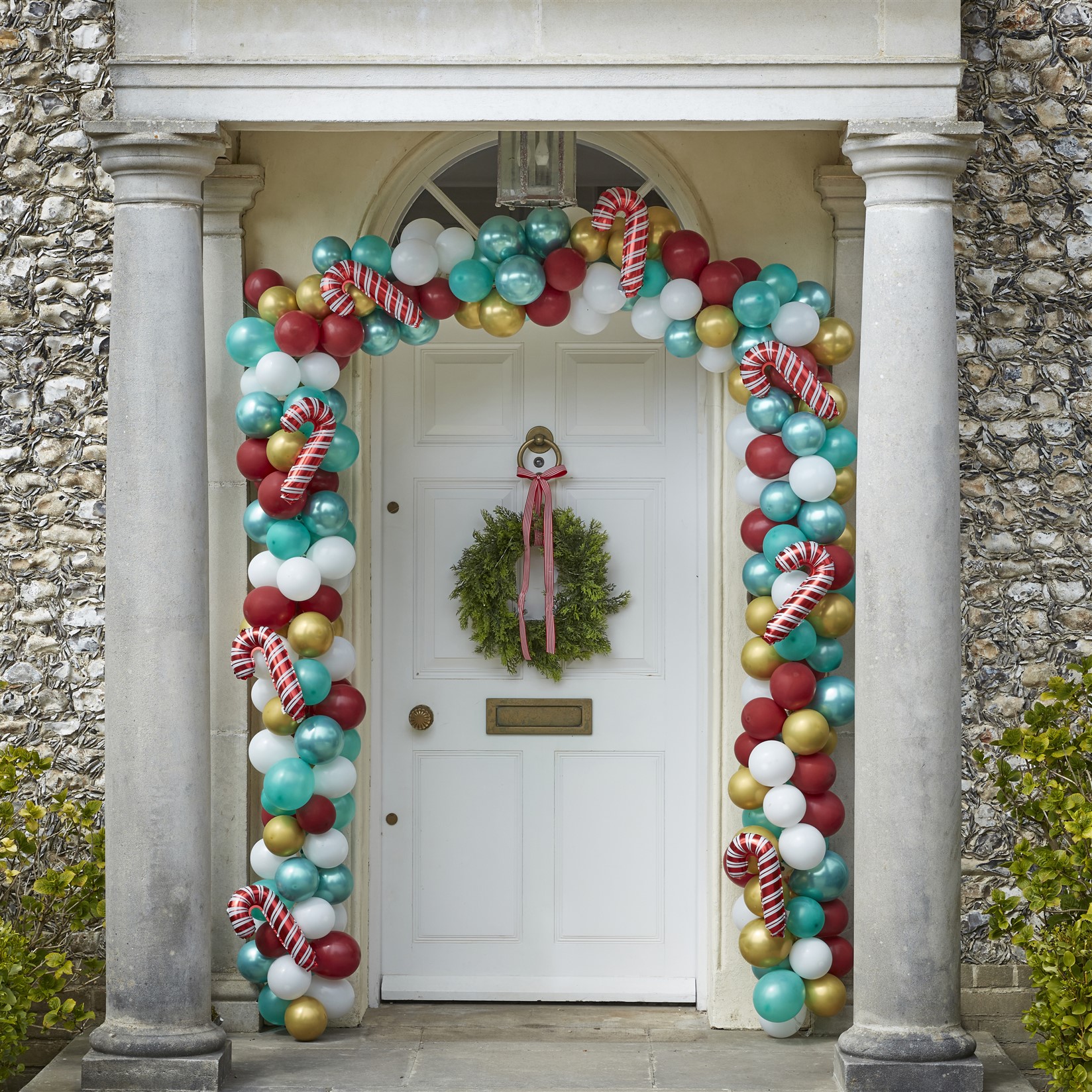 Χριστουγεννιάτικη Γιρλάντα Μπαλονιών για Πόρτα – Candy Cane