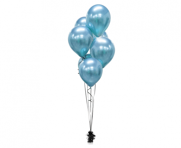 Μπαλόνια Latex Platinum Blue 30εκ – 7 Τεμάχια