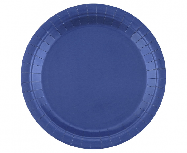 Χάρτινα Πιάτα Μπλε 23εκ – 14 Τεμάχια