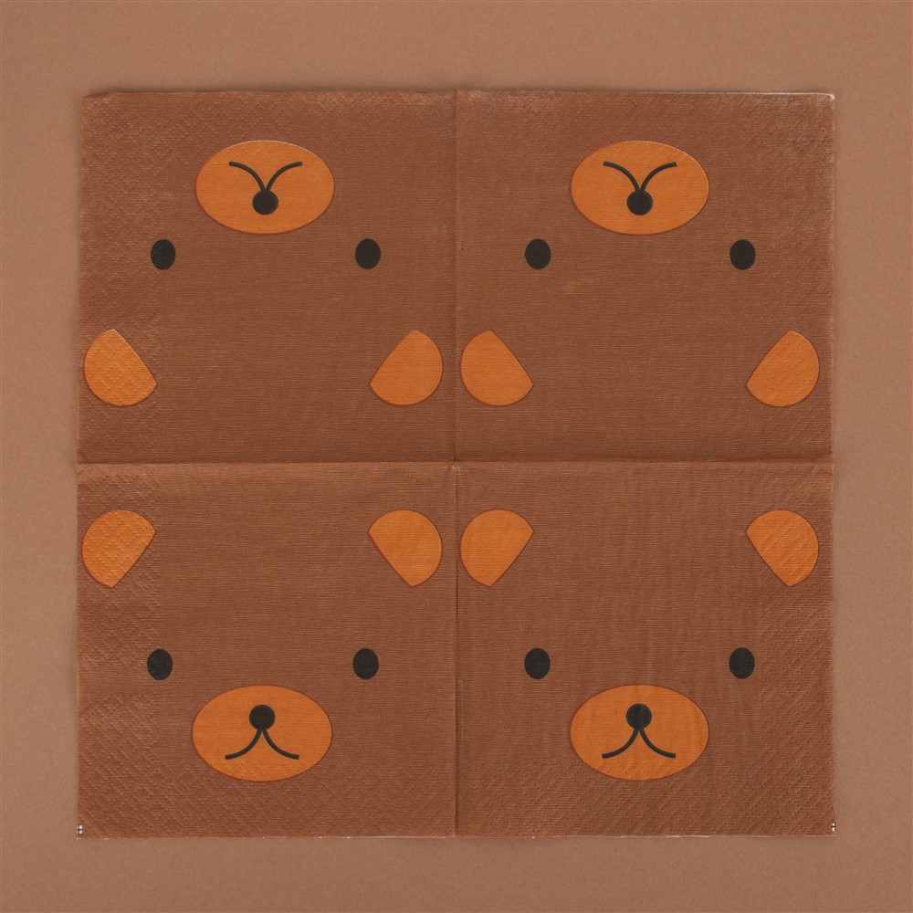 Χαρτοπετσέτες Ζωάκια του Δάσους 12,5×12,5εκ – 20 Τεμάχια