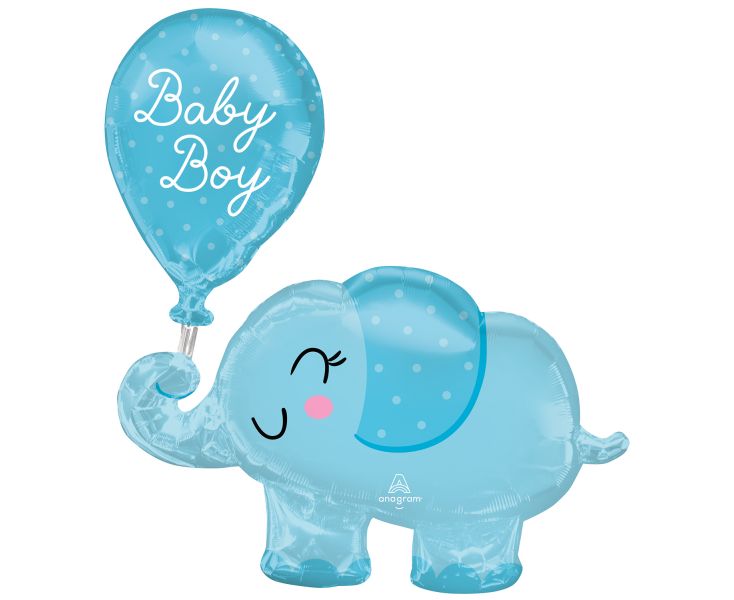 Μπαλόνι Foil Ελεφαντάκι Baby Boy 73×78εκ