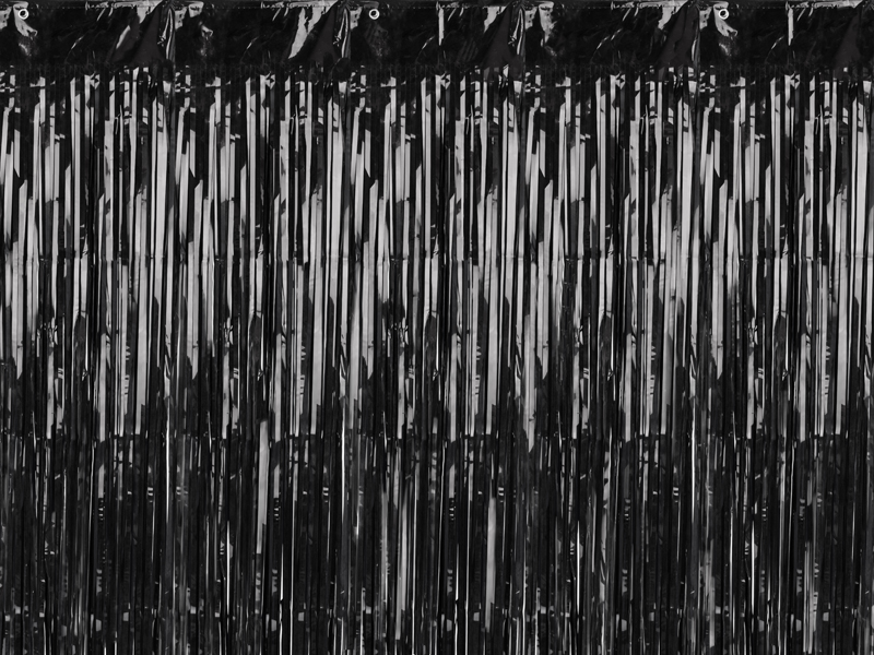 Διακοσμητική Foil Κουρτίνα Μαύρη 90×250εκ