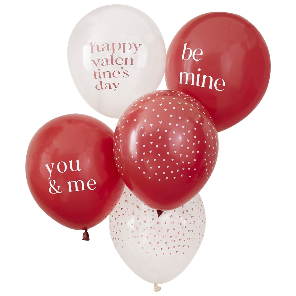 Μπαλόνια Happy Valentines – 5 Τεμάχια