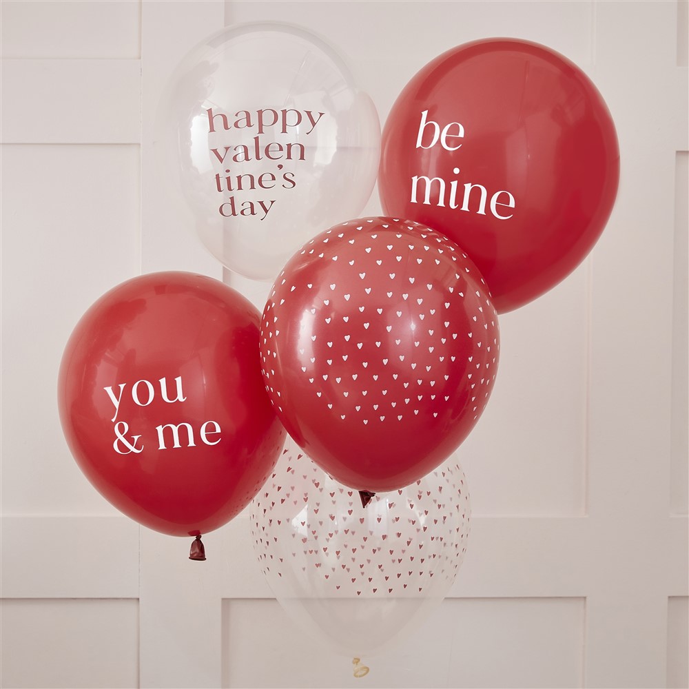 Μπαλόνια Happy Valentines – 5 Τεμάχια