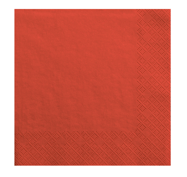 Χαρτοπετσέτες Κόκκινες 33×33εκ – 20 Τεμάχια