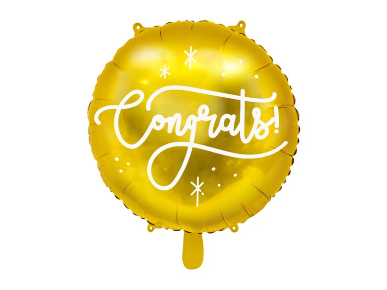 Μπαλόνι Foil Congrats Χρυσό 35εκ