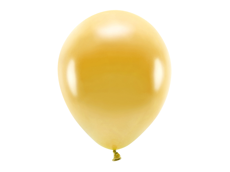 Μπαλόνια Latex Eco Μεταλλικό Χρυσό 30εκ – 10 Τεμάχια