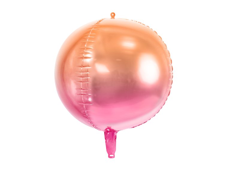Μπαλόνι Foil Ombre Ροζ & Πορτοκαλί 35εκ