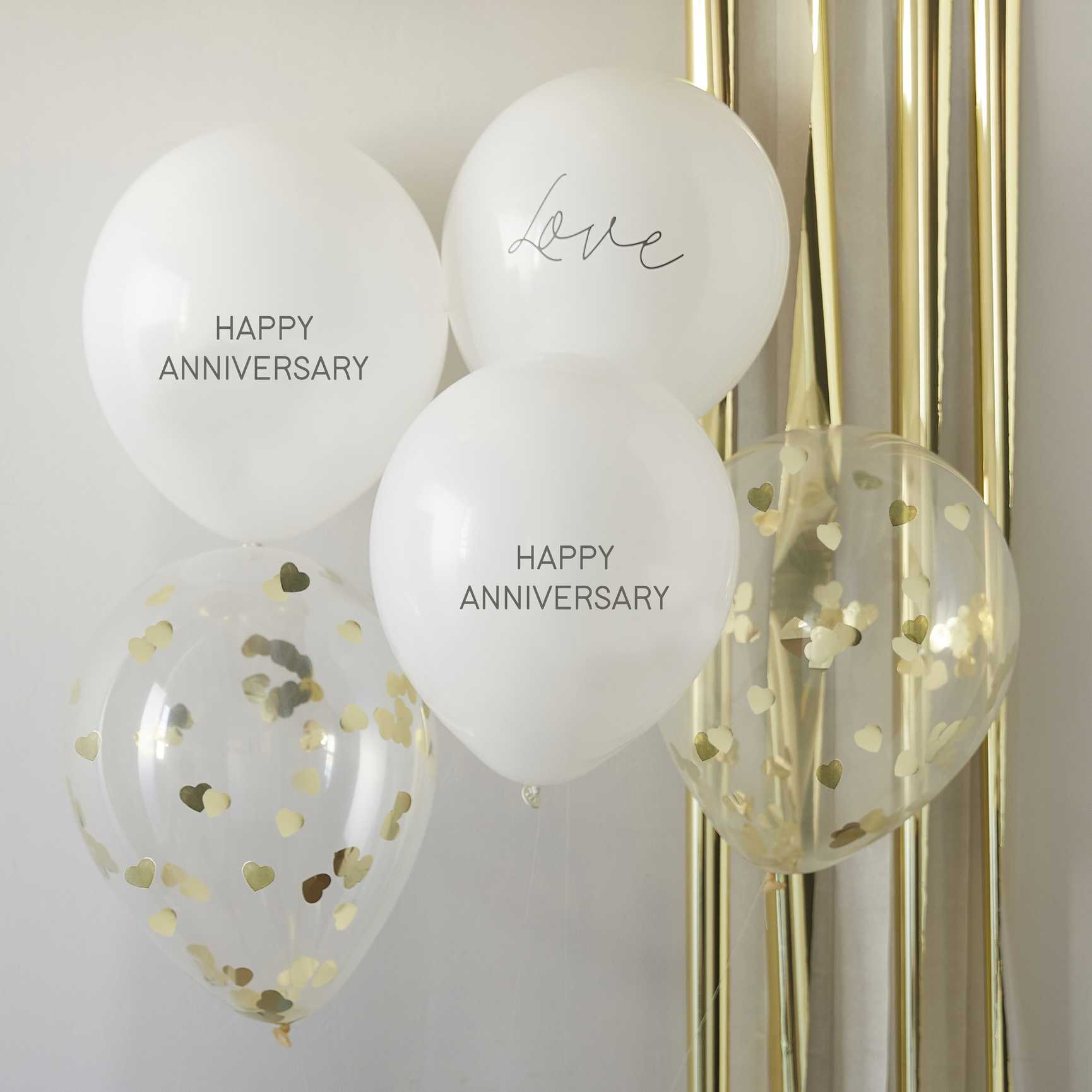 Μπαλόνια Happy Anniversary – 5 Τεμάχια