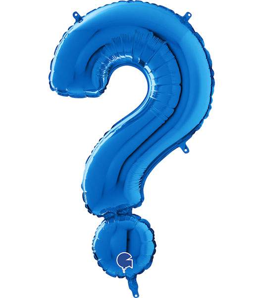 Μπαλόνι Foil Ερωτηματικό Μπλε – 66εκ.