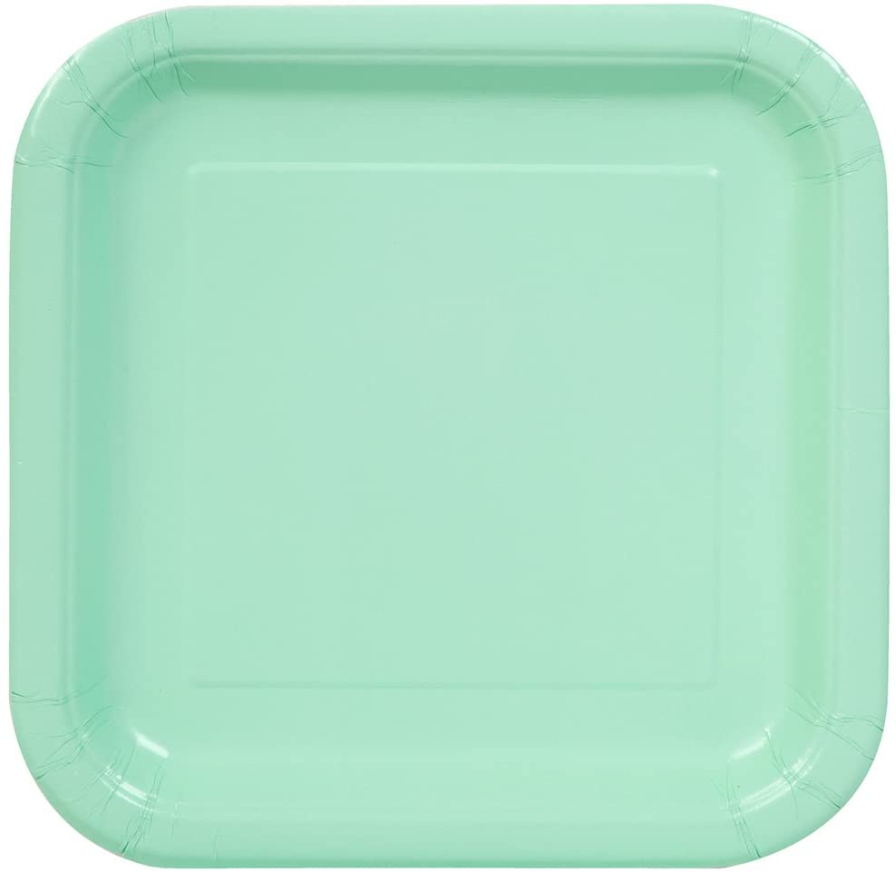 Χάρτινα Πιάτα Mint Τετράγωνα 22,8εκ – 14 Τεμάχια