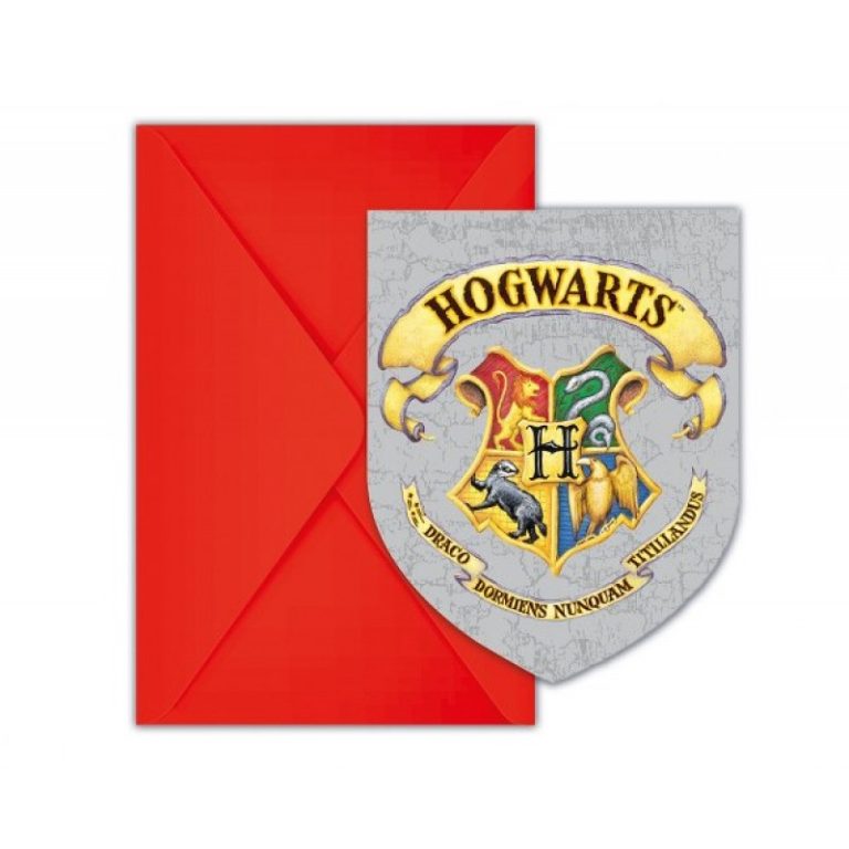 Προσκλήσεις για Πάρτι Harry Potter Hogwarts – 6 Τεμάχια