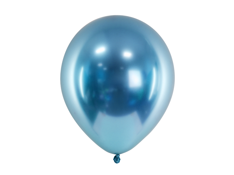 Μπαλόνια Latex Glossy Μπλε 30εκ – 10 Τεμάχια