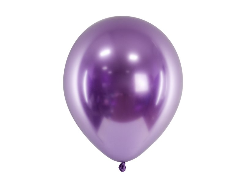Μπαλόνια Latex Glossy Βιολετί 30εκ – 10 Τεμάχια