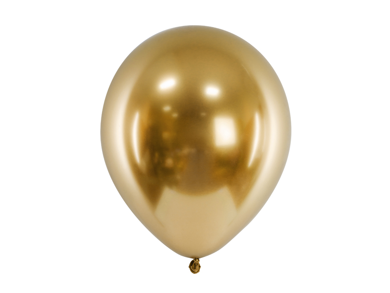 Μπαλόνια Latex Glossy Χρυσά 30εκ – 10 Τεμάχια