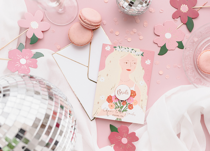 Χάρτινα Διακοσμητικά Στικ Λουλούδια Ροζ & Λευκά – 8 Τεμάχια