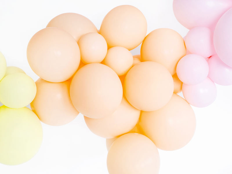 Μπαλόνια Latex Ροδακινί 30εκ – 10 Τεμάχια