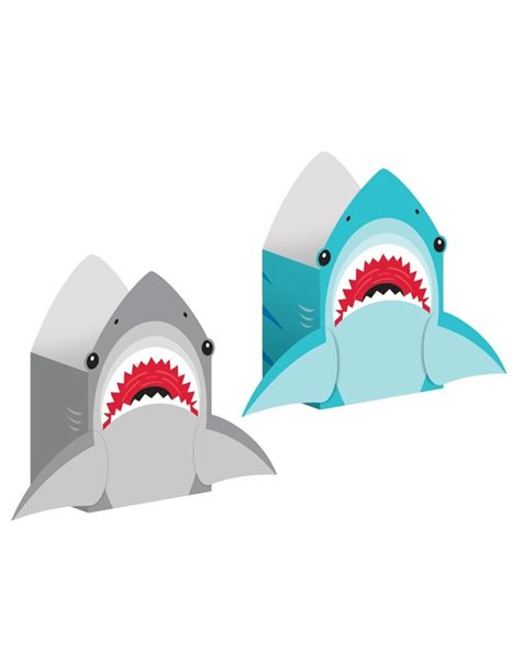 Χάρτινα Κουτάκια Κερασμάτων Καρχαρίες – 8 Τεμάχια