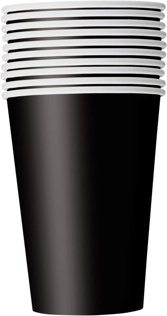Χάρτινα Ποτήρια Μαύρα 270ml – 14 Τεμάχια