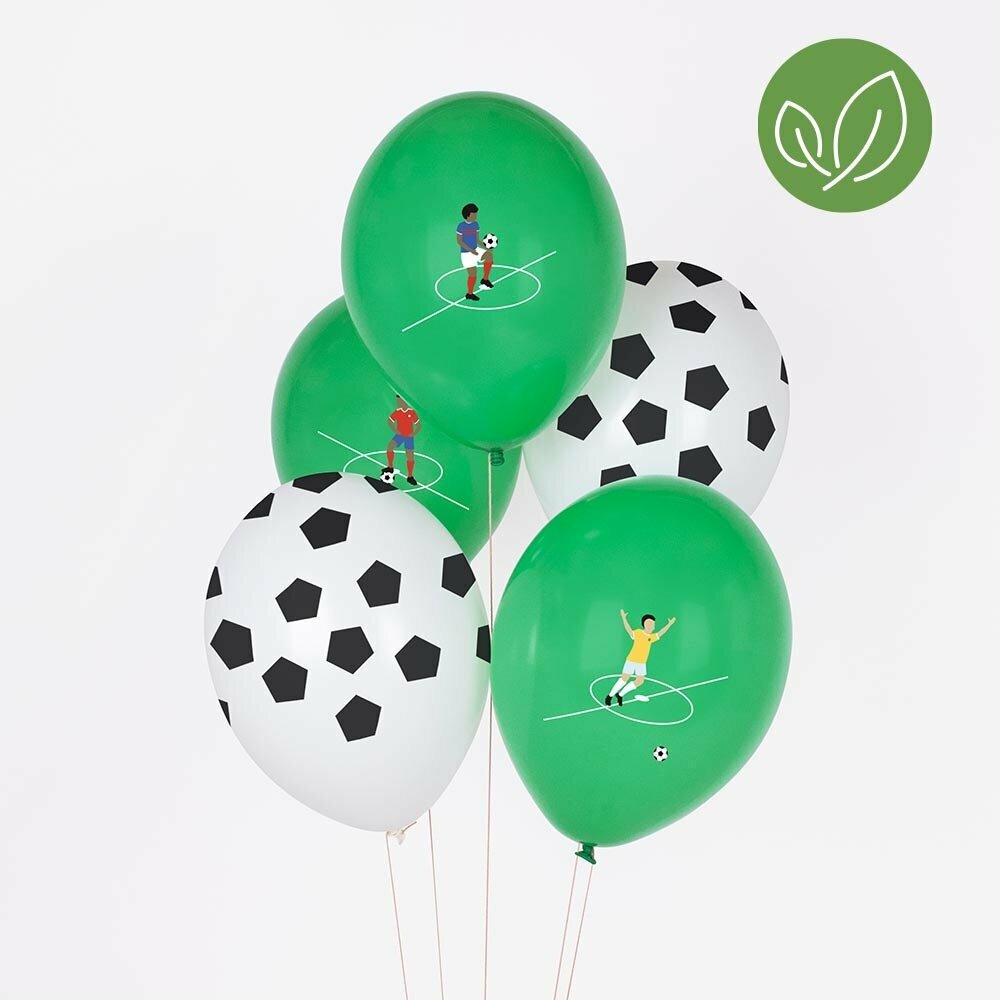 Μπαλόνια Latex Ποδόσφαιρο 30εκ – 5 Τεμάχια