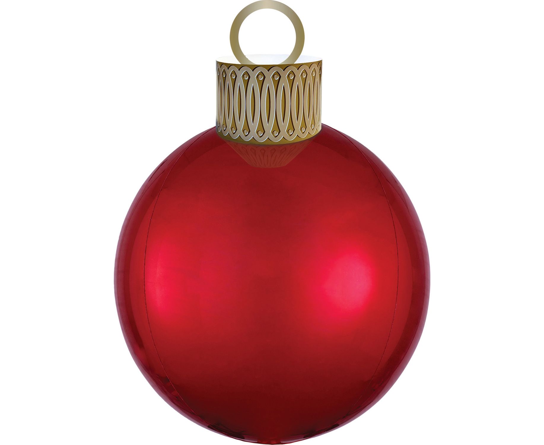Μπαλόνι Foil Χριστουγεννιάτικη Μπάλα 3D Κόκκινη 38×50εκ