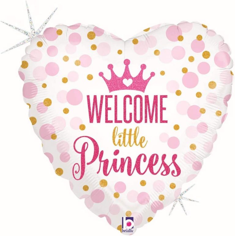 Μπαλόνι Foil Καρδιά Welcome Little Princess 45εκ