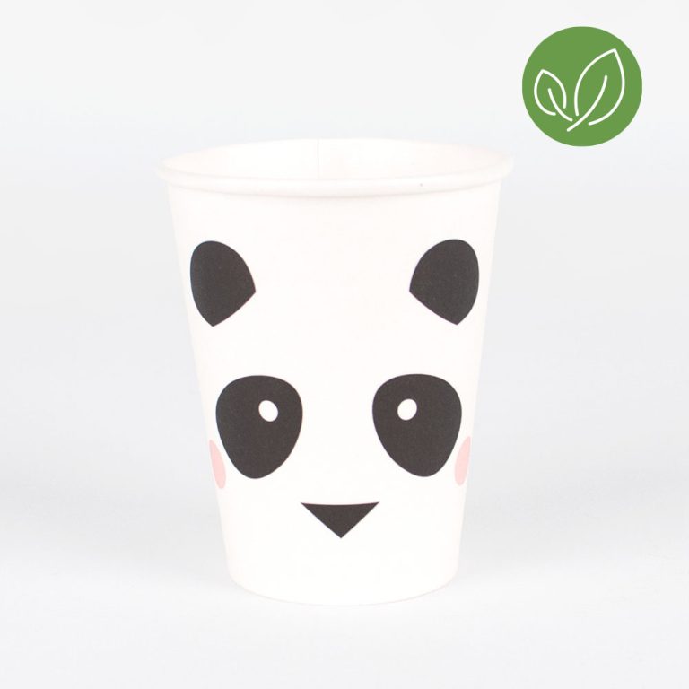 Χάρτινα Ποτήρια Panda 205ml – 8 Τεμάχια