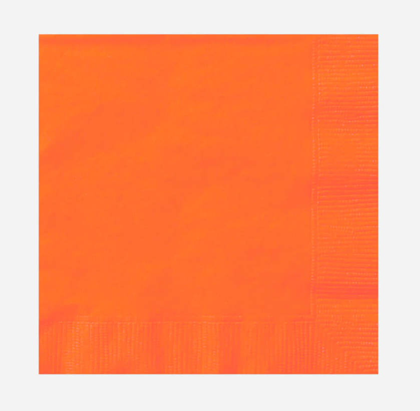 Χαρτοπετσέτες Πορτοκαλί 33×33εκ – 20 Τεμάχια