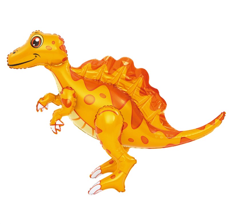 Μπαλόνι Foil Standing Πορτοκαλί Δεινόσαυρος 75×60εκ